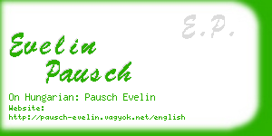 evelin pausch business card